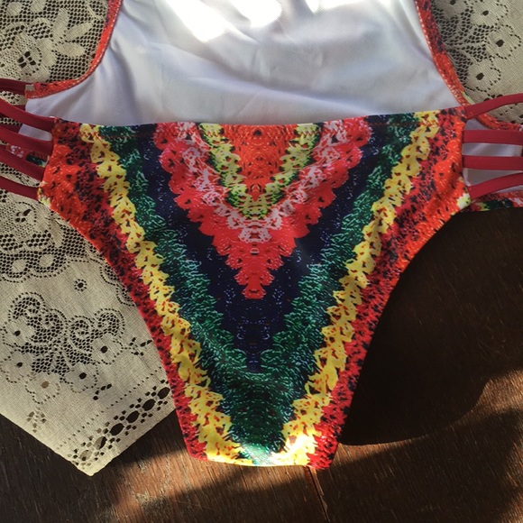 🌺One left! Bright Abstract Rainbow Monokini - Picture 7 of 8